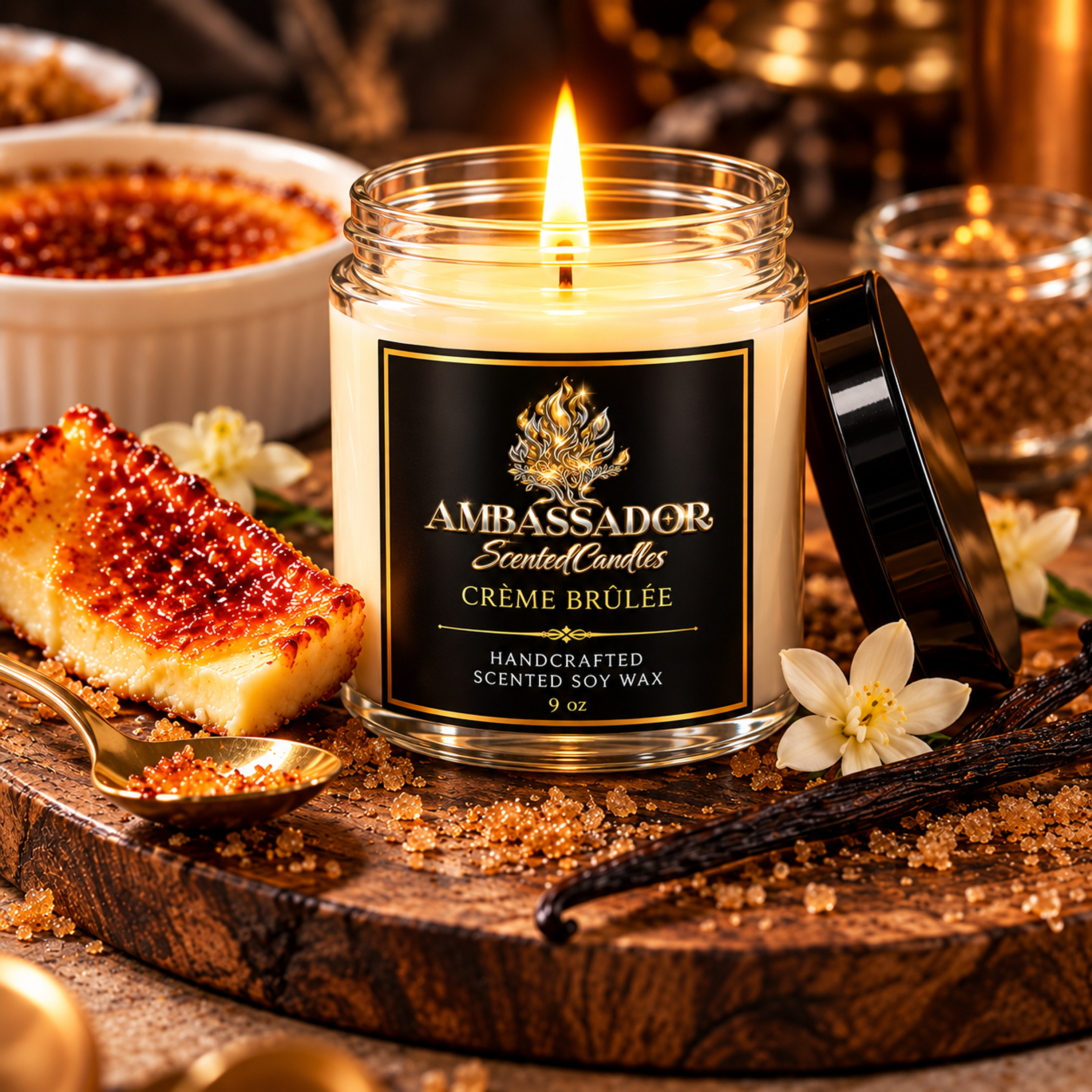 Crème Brûlée scented candle fragrance